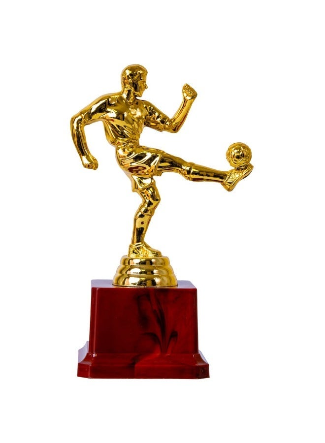 A classic gold football championship trophy with a sturdy base - perfect for school awards, sports competitions, and party favors. - Image 4